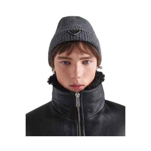 Wool and cashmere beanie