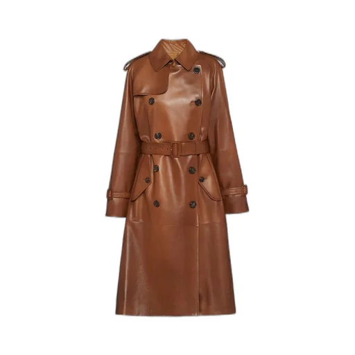 Nappa leather coat