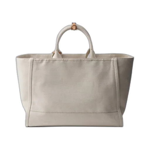 Linen blend tote bag