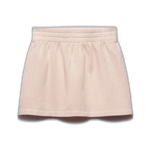 Cotton fleece miniskirt
