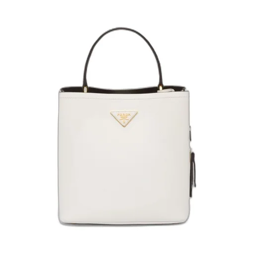 Medium Saffiano Leather Prada Panier Bag