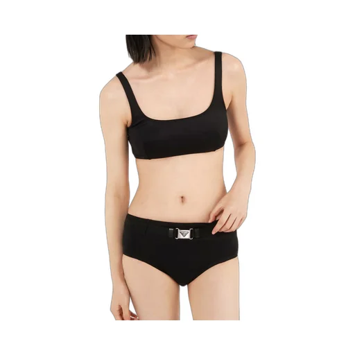Interlock fabric bikini bottom