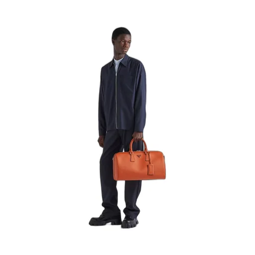 Saffiano leather travel bag
