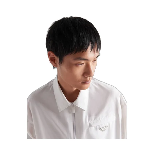 Technical poplin jacket