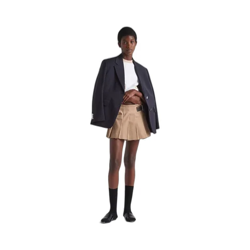 Gabardine miniskirt