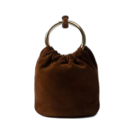 Suede mini-bag