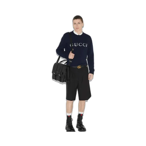 Medium buckle briefcase with Gucci logo