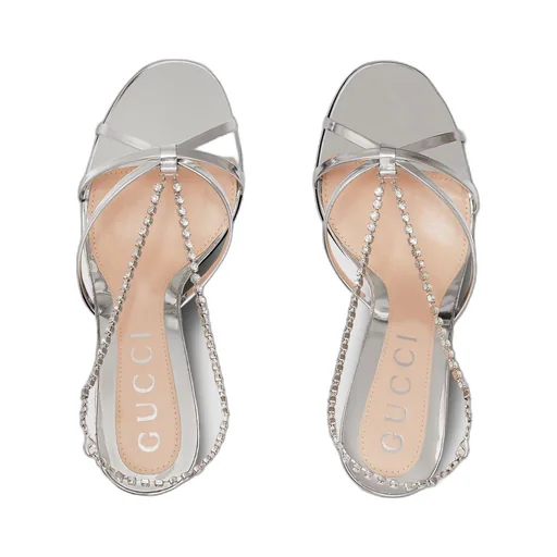 Women's crystal chain sandal