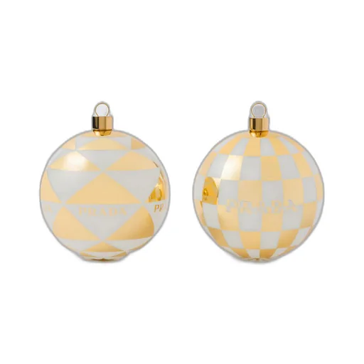 Glass Christmas ornament set