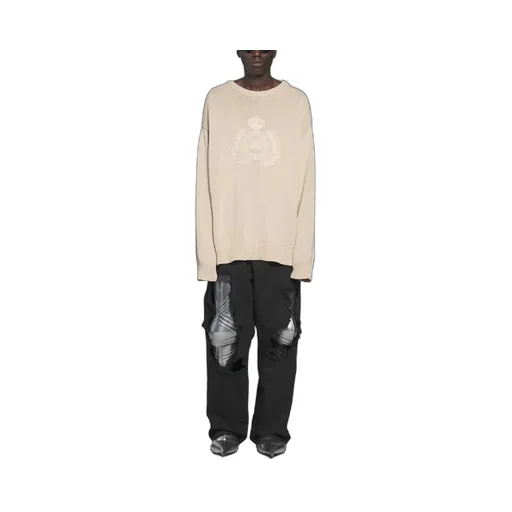 BB Laurel Crown Logo Crewneck Knitted Sweater