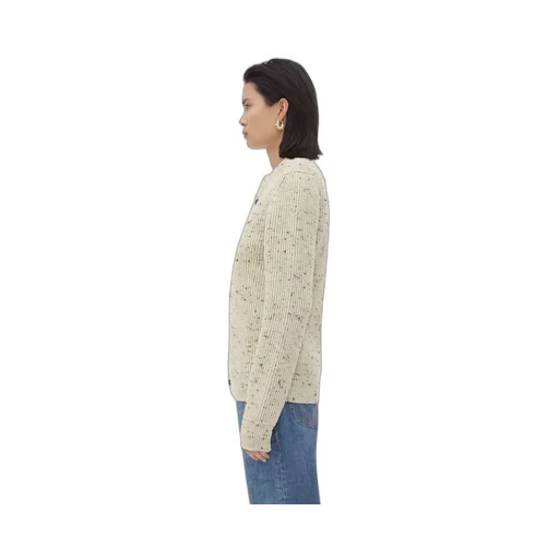 Textured Wool Rib Oversized Cardigan