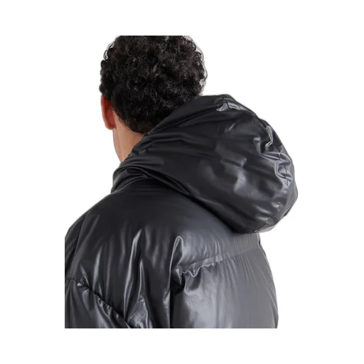 Light Re-Nylon hooded puffer jacket