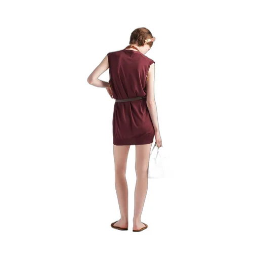 Silk mini-dress