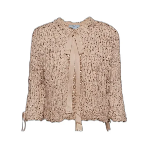 Silk ribbon cardigan