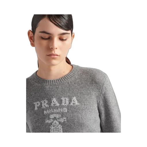 Wool, cashmere and lamé crew-neck sweater