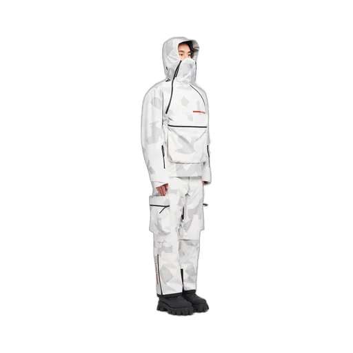 Printed technical fabric snowboard jacket