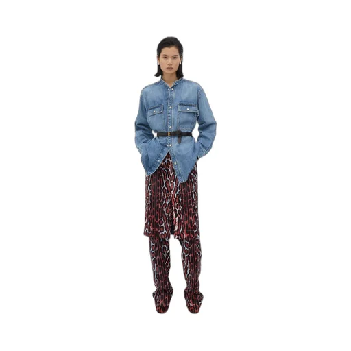 Leopard Print Shearling Trousers