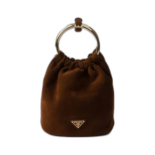 Suede mini-bag