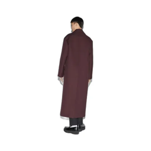 Technical wool coat