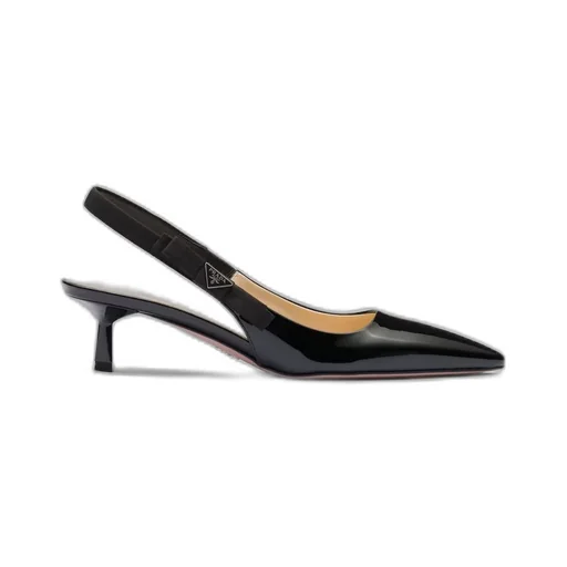 Patent leather slingbacks