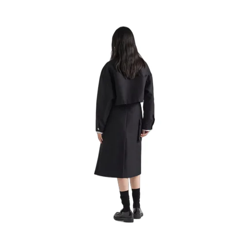 Technical canvas skirt