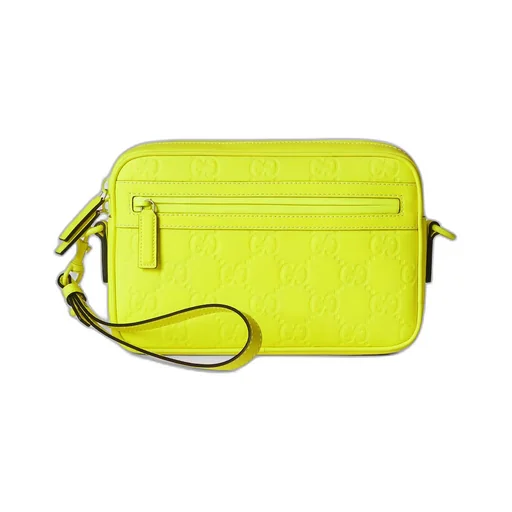 GG rubber-effect crossbody bag
