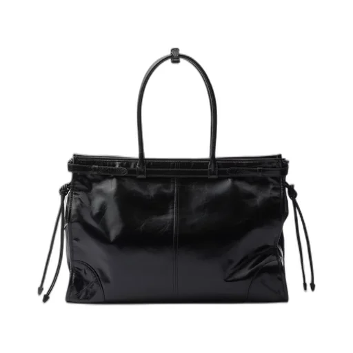 Large leather handbag