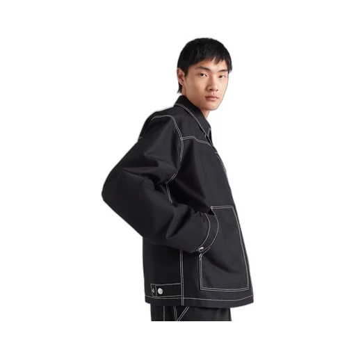 Technical fabric blouson jacket