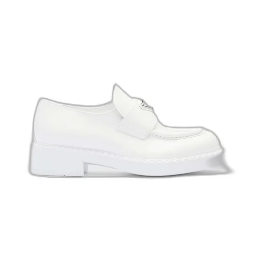 Chocolate patent leather loafers