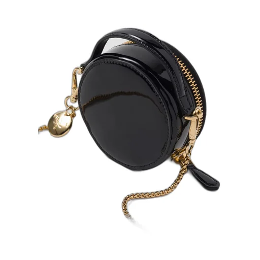 Patent leather mini-pouch