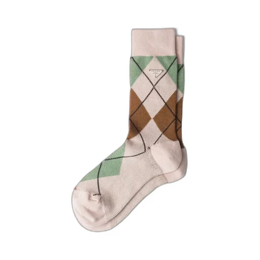 Argyle cotton socks