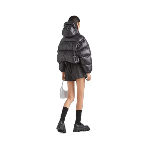 Re-Nylon convertible cropped down jacket