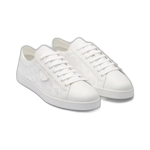 Leather and Re-Nylon sneakers