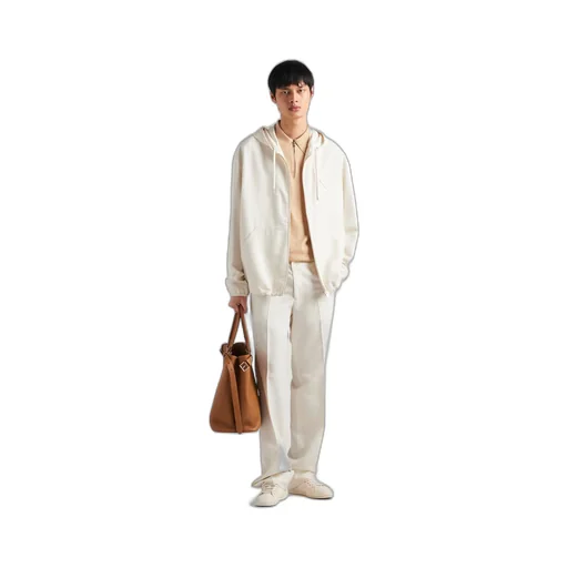Silk hoodie jacket