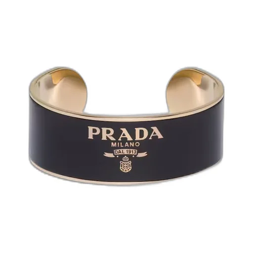 Enameled metal cuff bracelet