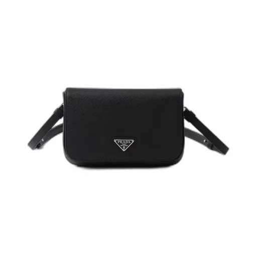 Saffiano leather shoulder bag