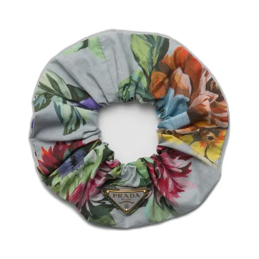 Printed fabric scrunchie