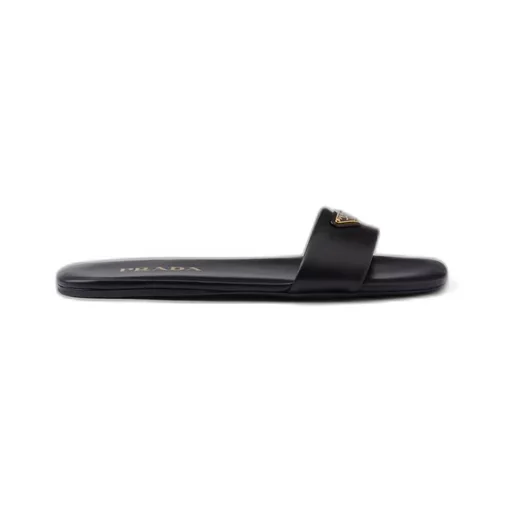 Leather slides