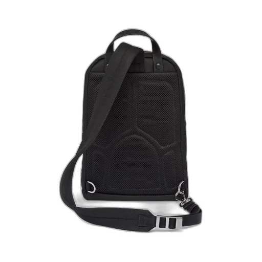 Re-Nylon and Saffiano leather backpack
