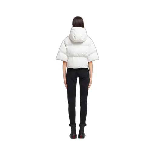Light Re-Nylon hooded puffer jacket