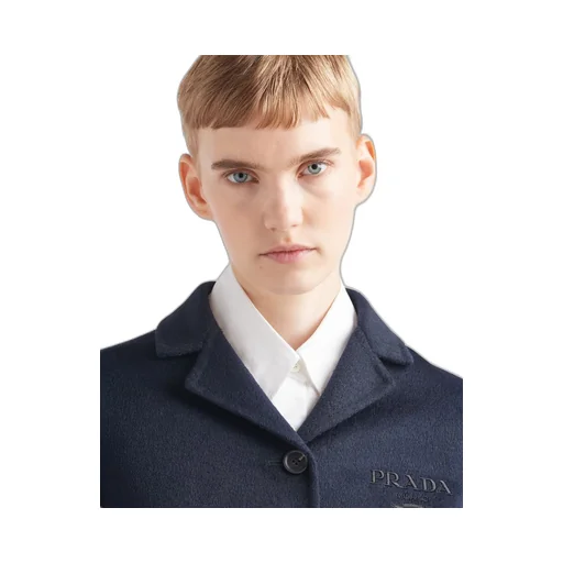 Single-breasted cashgora jacket
