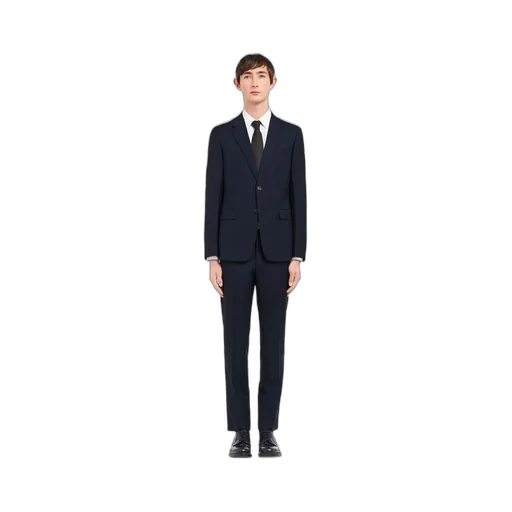 Wool and mohair single-breasted suit