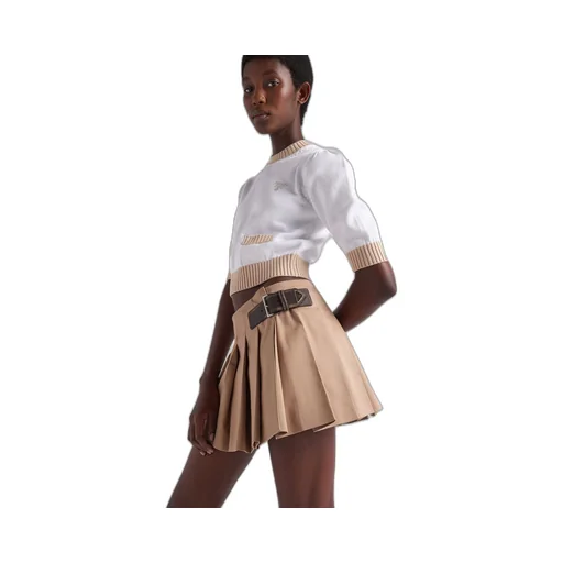 Gabardine miniskirt