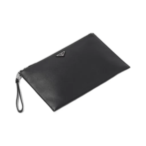 Saffiano Leather Pouch