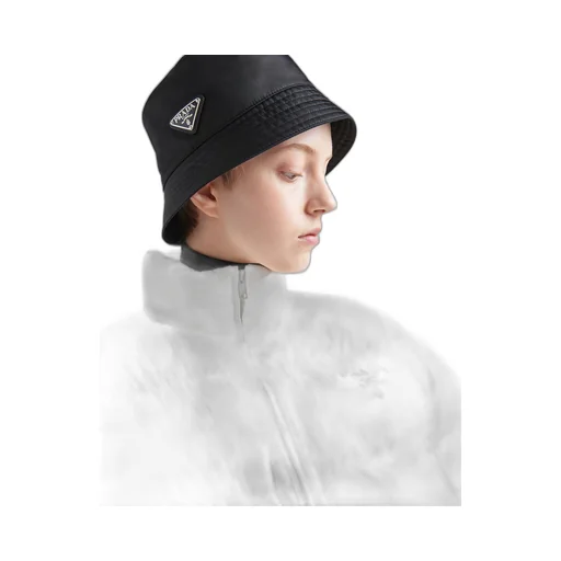 Re-Nylon hooded down jacket