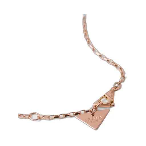 Eternal Gold necklace in pink gold with nano triangle pendant