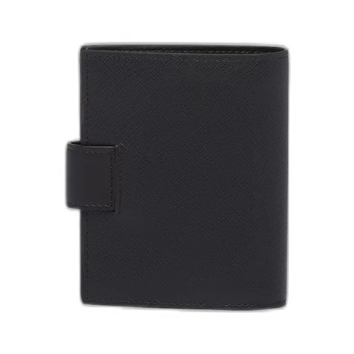 Small Saffiano and smooth leather wallet