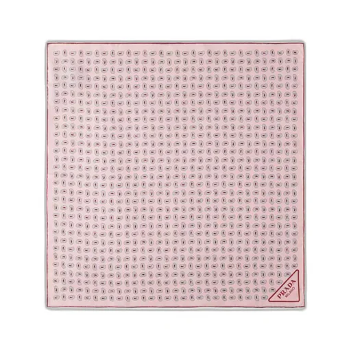 Printed silk twill scarf