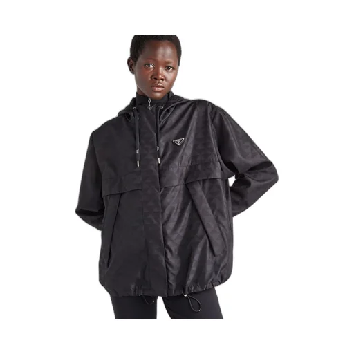 Printed Re-Nylon blouson jacket