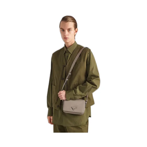 Saffiano leather shoulder bag